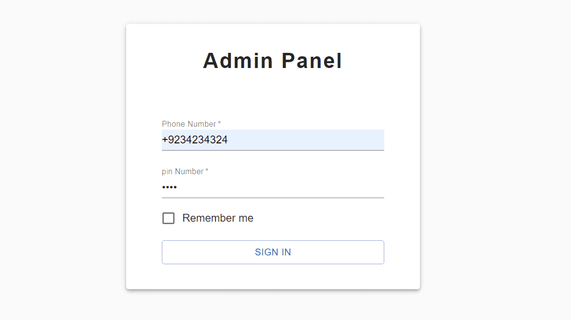 Admin Dashboard